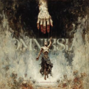 Cover art for the The Blessedness of… LP by technical death metal band Omniesia, 2026